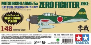 Mitsubishi A6M5/5a Zero Fighter (Zeke) Silver Plated
