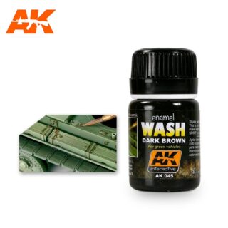 Dark Brown Wash For Green Vehicles